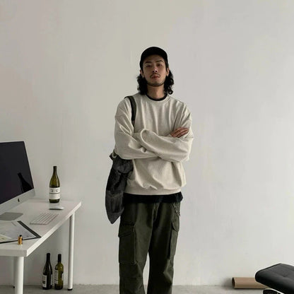 Oversized Basic Sweatshirt Hoodie