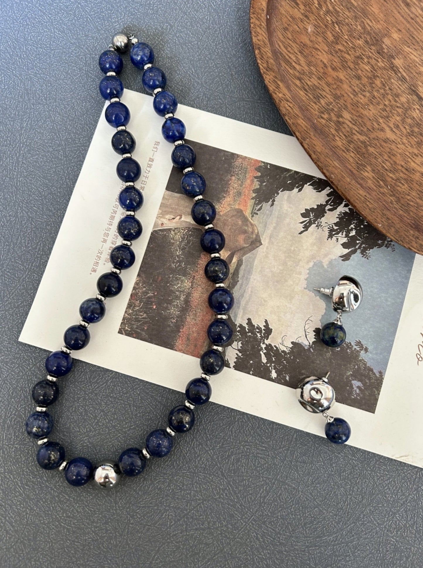 Lapis Lazuli Bead Necklace