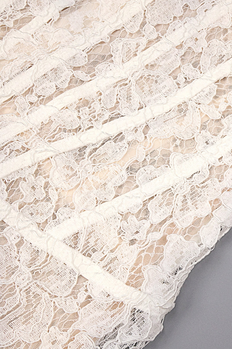 Davina White Lace Maxi Dress