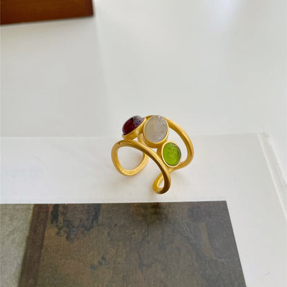 Emelia Mosaic Gemstone Ring
