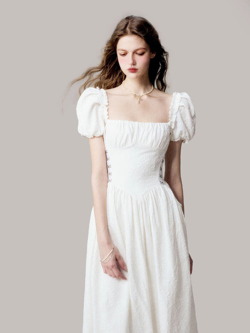 Ethereal Jacquard Long Dress
