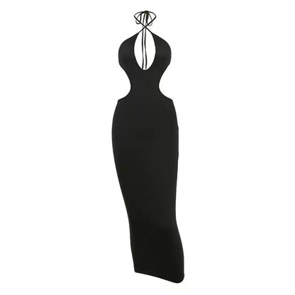 Roxanne Halter Cut-out Maxi Dress