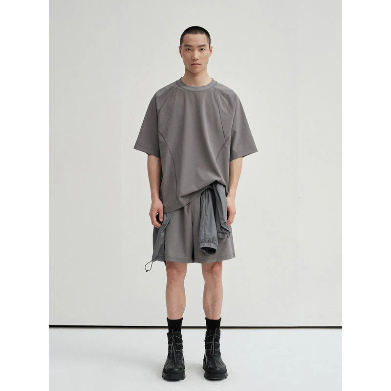 T-shirt & Shorts Set With Neat Seams