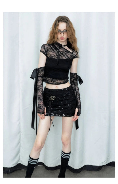 Of Akiva Detachable Sleeve Blouse