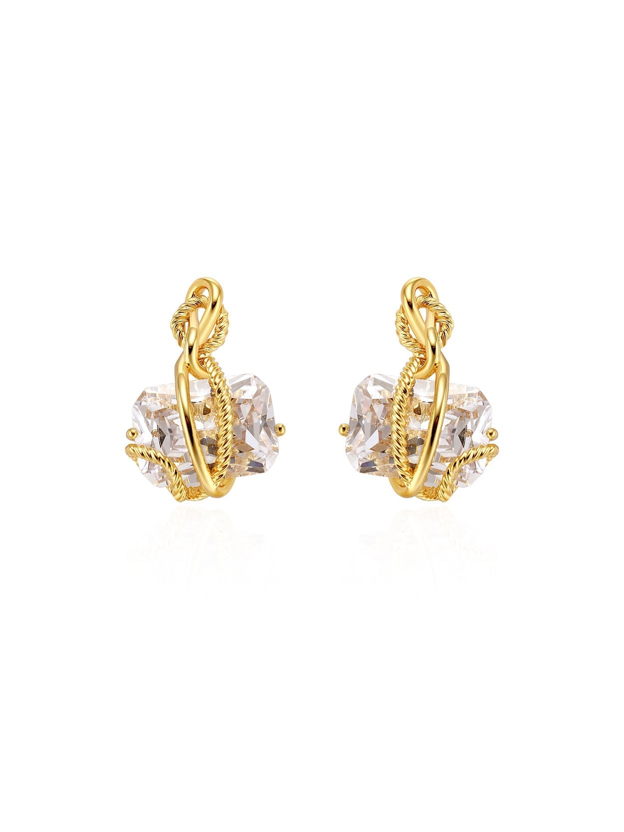 Valeria Crsytal Pendant Earrings