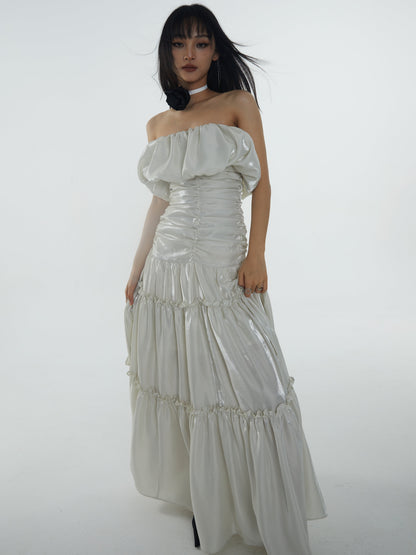 Off-shoulder Maxi Dress
