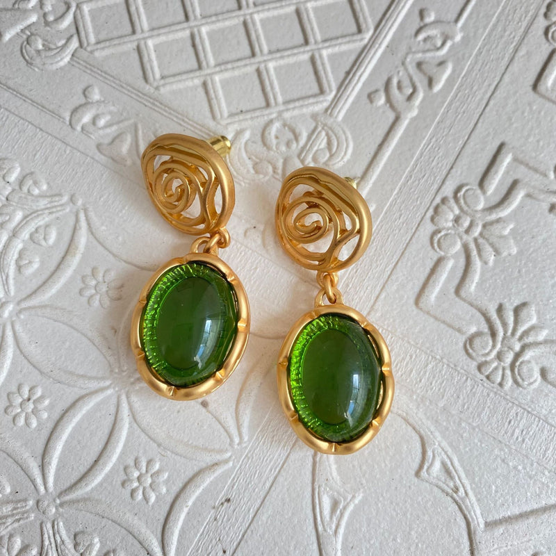 Liana Lace Glass Drop Earrings