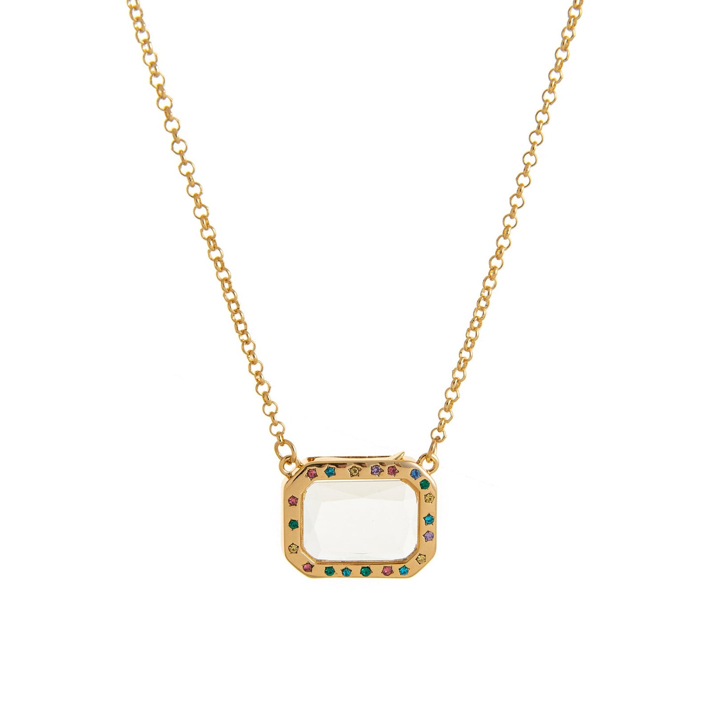 Floating Charm Locket Necklace and Mini Charms