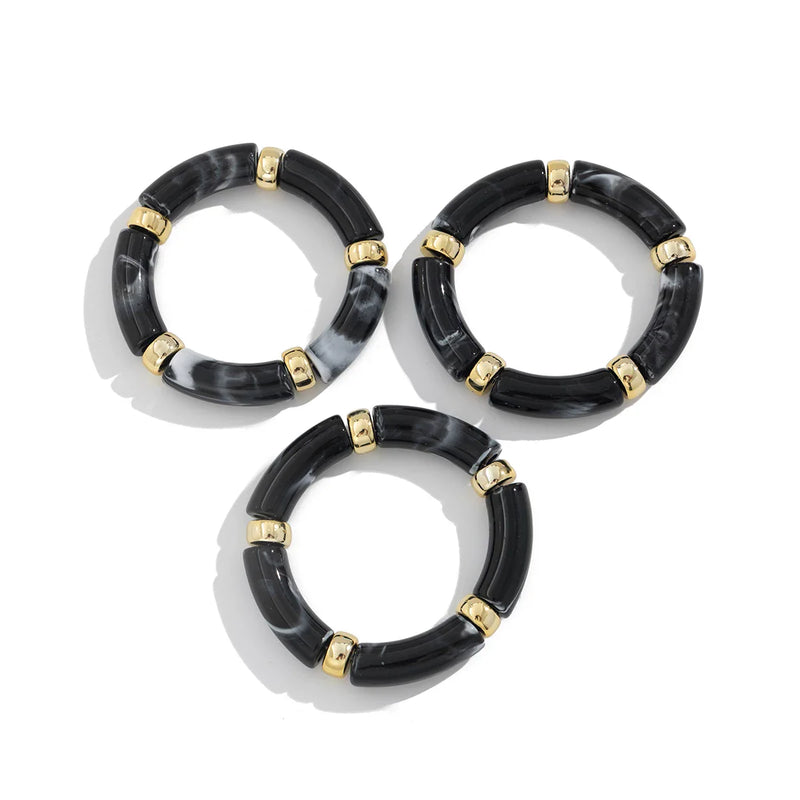 Curved Tube Bracelet Set