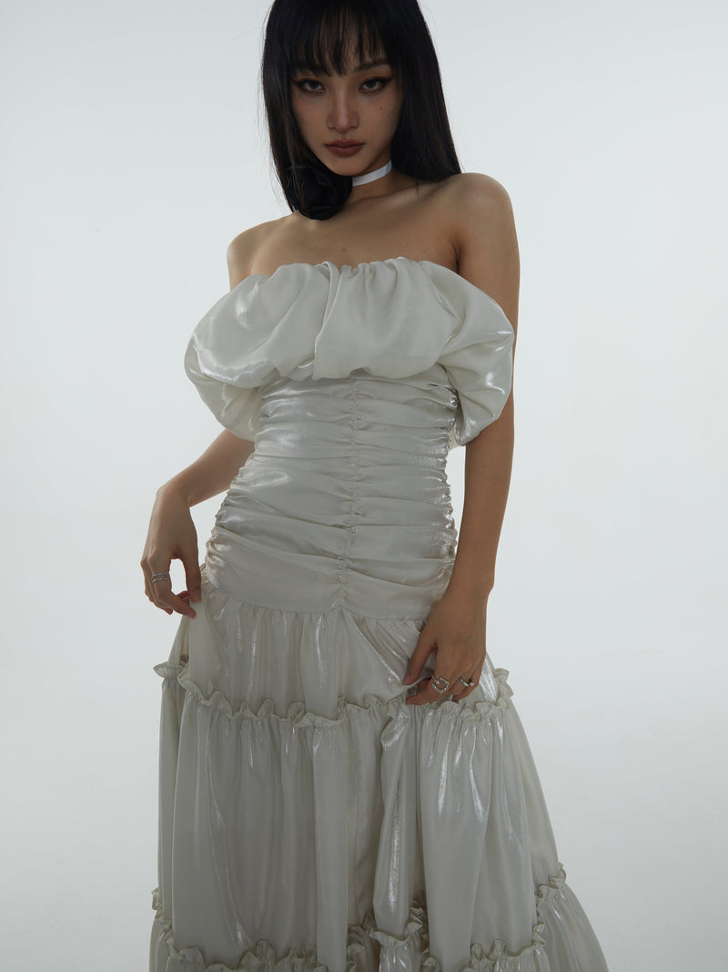 Off-shoulder Maxi Dress