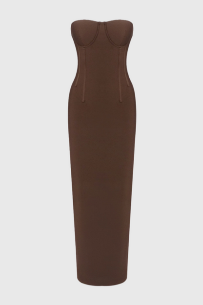 Cosmo Sleeveless Backless Split Maxi Dress