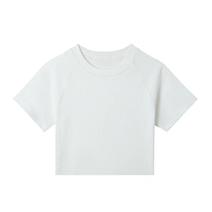 Round Neck Color Fitted Short-sleeve T-shirt