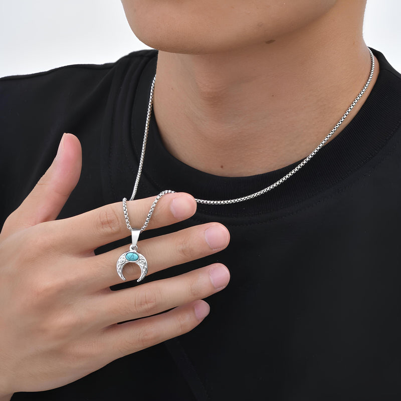 Sacred Turquoise Lunar Necklace