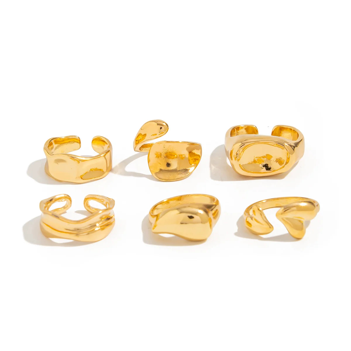 Shawna Irregular Open Ring Set