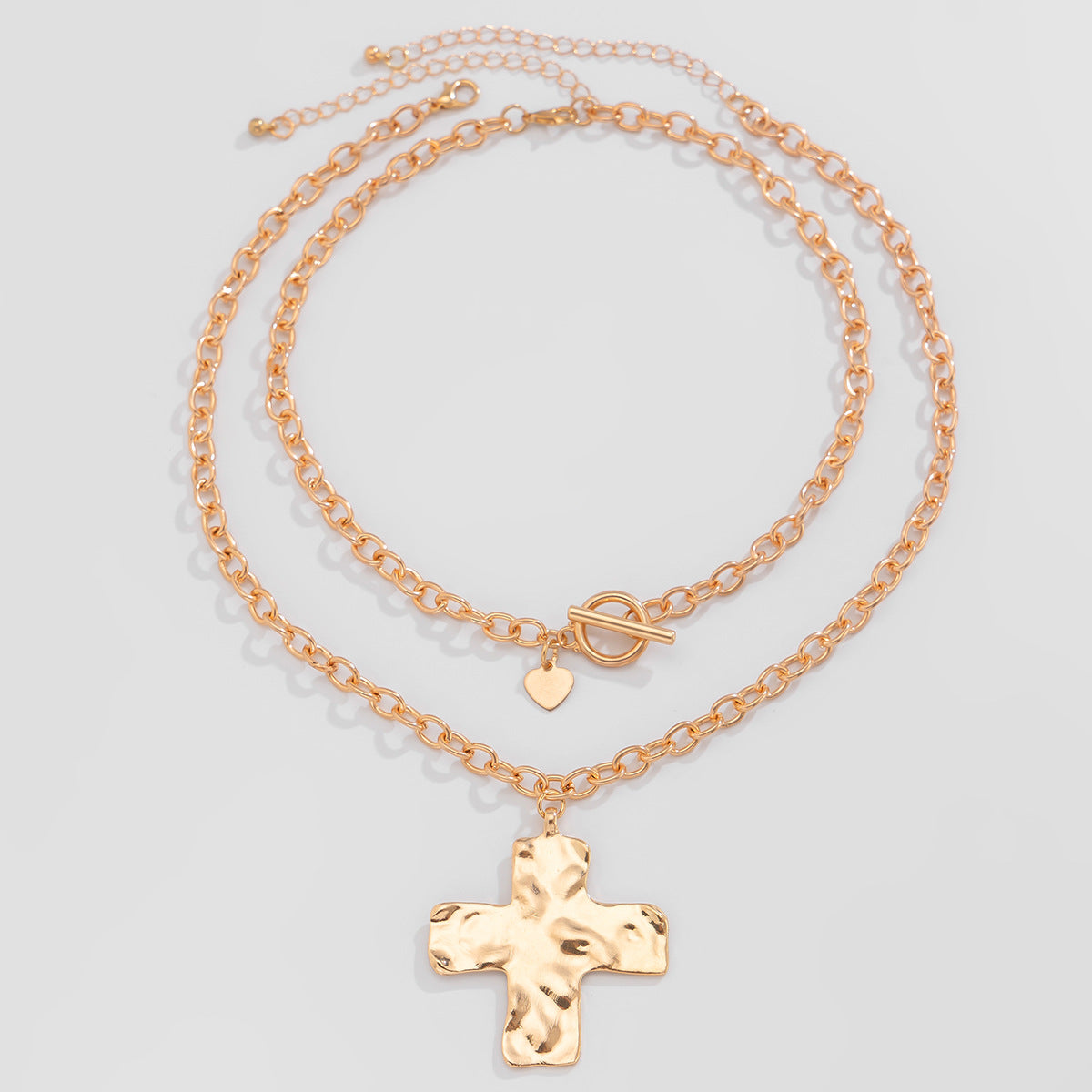 Abbigail Toggle Cross Necklace