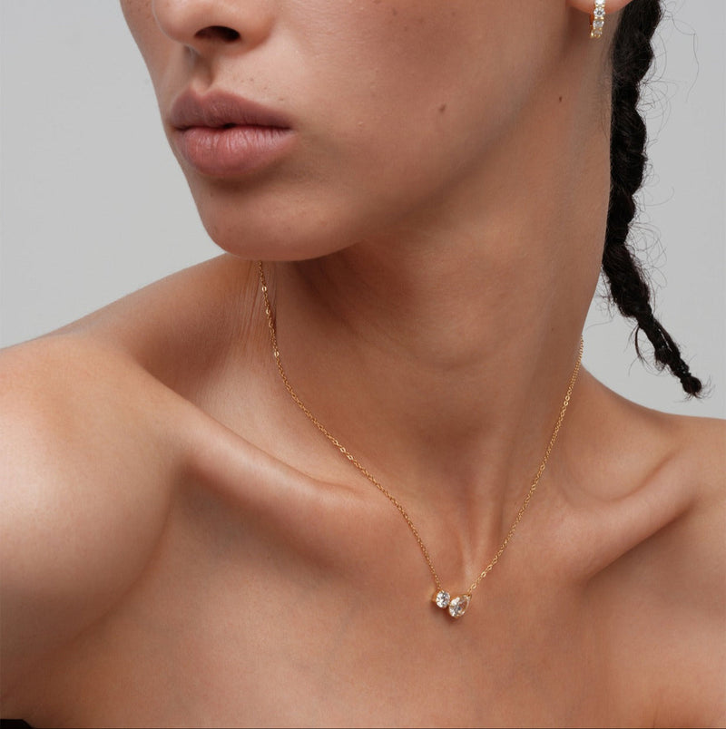 Zaila Double Charm Necklace