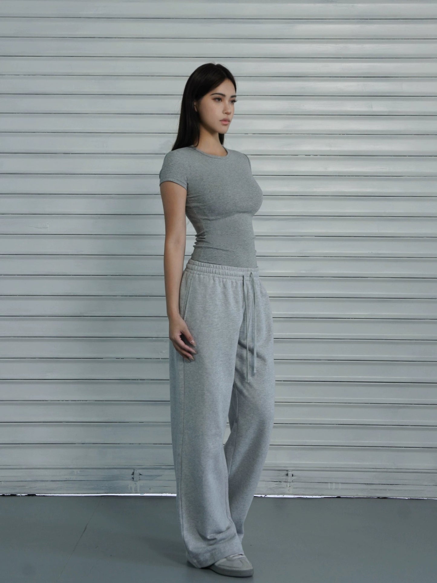 Loose-fit Drawstring Straight-leg Athletic Pants