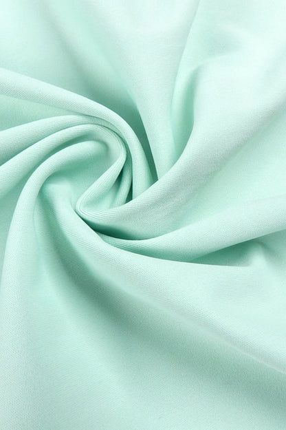 Gened Green Ribbon Sheer Chiffon Maxi Dress