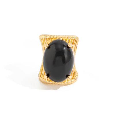 Chunky Resin Oval Ring