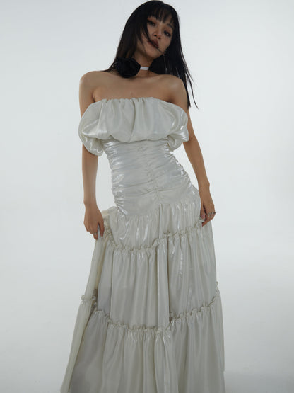 Off-shoulder Maxi Dress