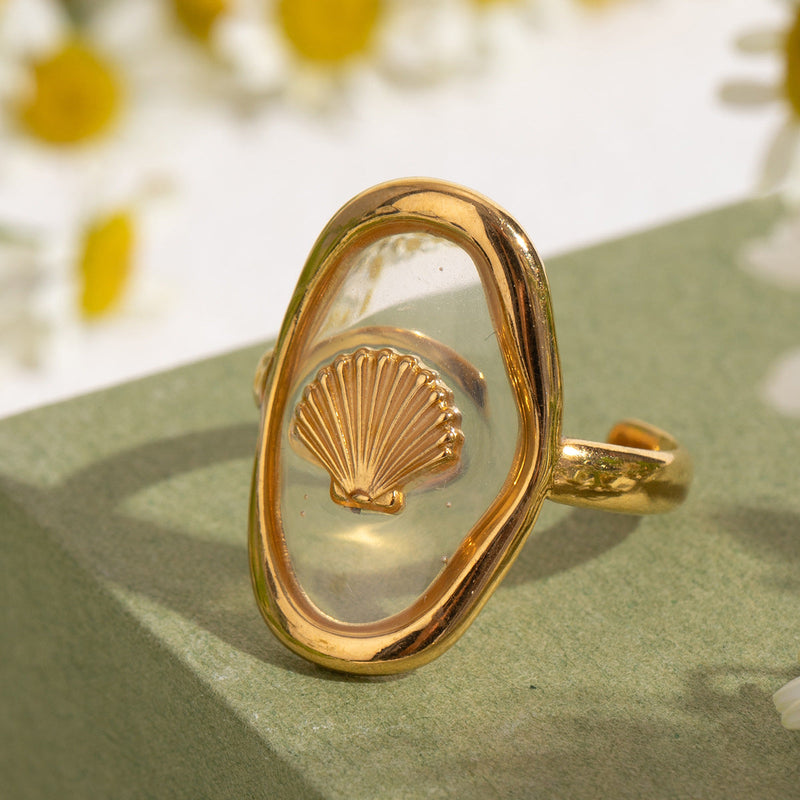 Spring Adjustable Gold Rings Set
