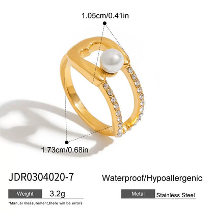 Paperclip Link Gold Ring