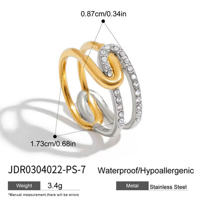 Paperclip Link Gold Ring