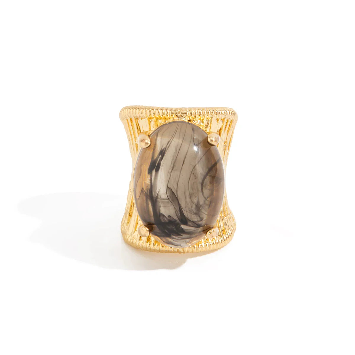 Chunky Resin Oval Ring