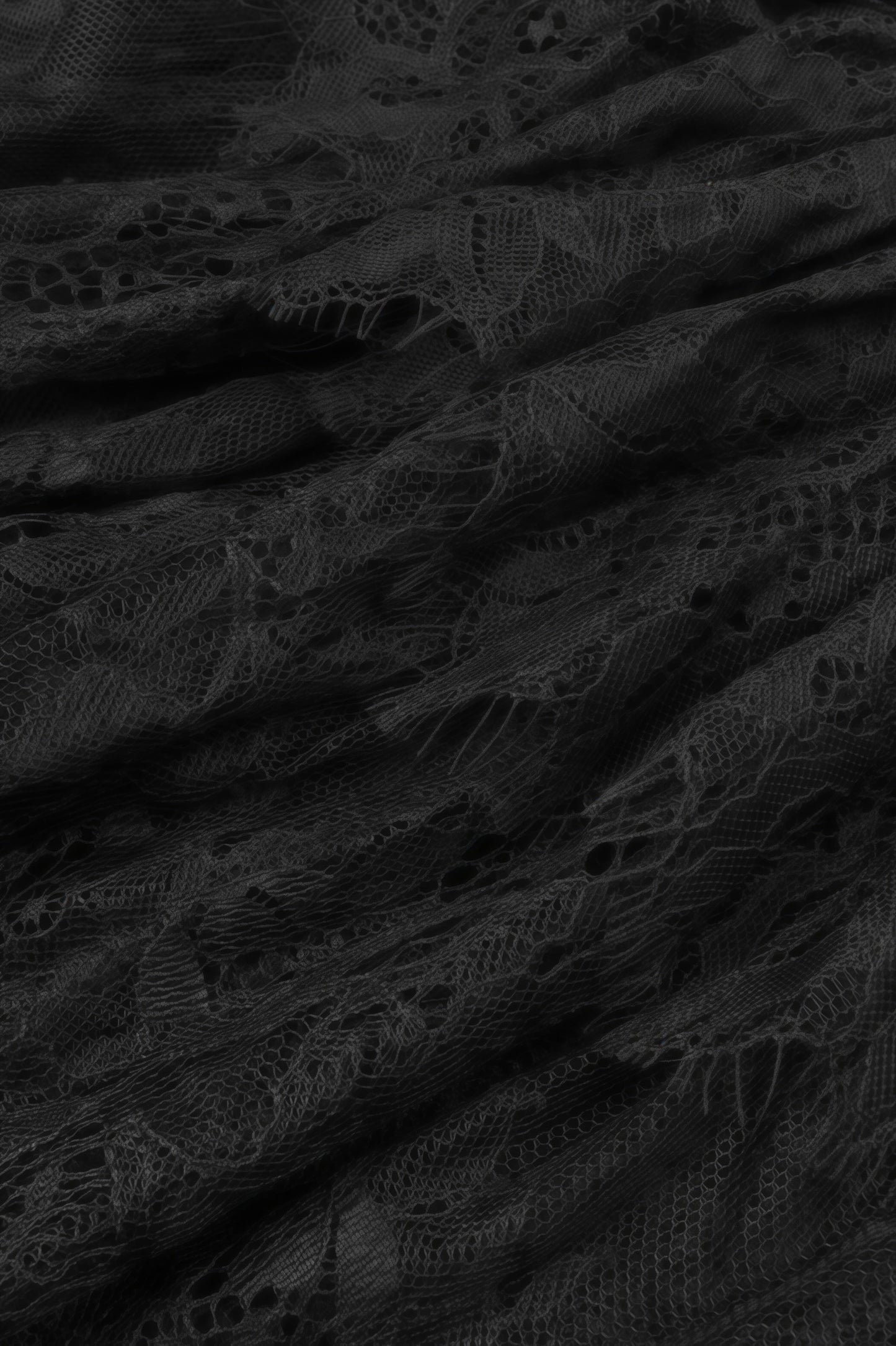 Bastien Black Lace Maxi Dress