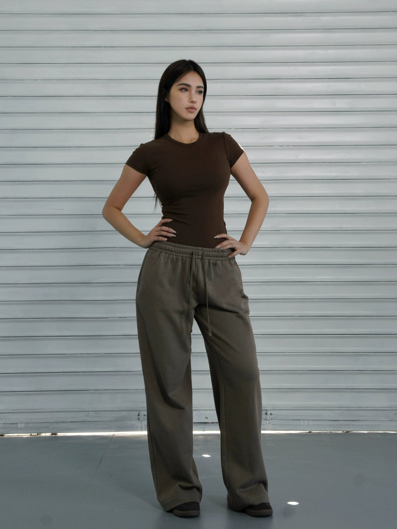 Loose-fit Drawstring Straight-leg Athletic Pants