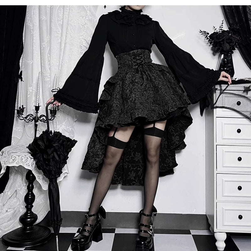 Wannathis Gothic Hooded Maxi Dress - Sleeveless Black Floor-length Gown With Attached Hood