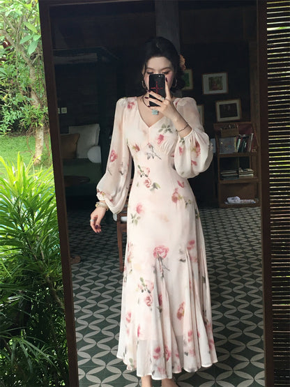 Soft Peach Mist Maxi Dress Gentle Romantic Look for Springsummer Gunne Sax Dress