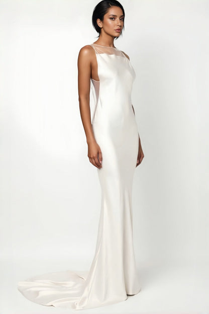 Jabez Fishbone Backless Maxi Dress