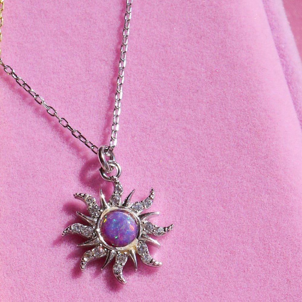 Aariyah Opal Zirconia Pendant Necklace