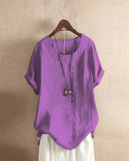 Beatrice | ’s Summer Button Detail Blouse