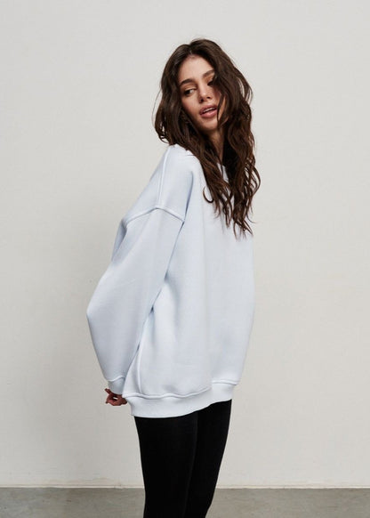 Oversized Green Sweatshirt - Relaxed Street Style
