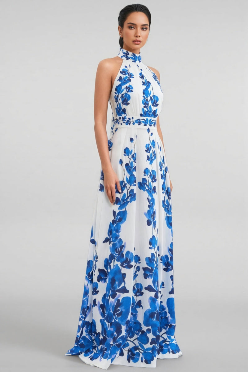 Lucad Orchid Blues Maxi Dress