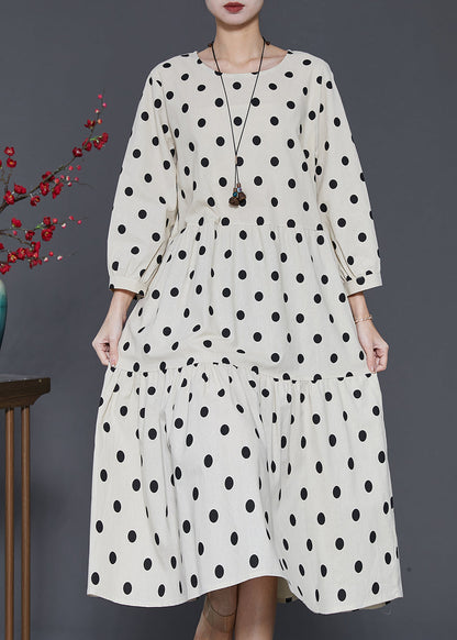 Organic White Oversized Patchwork Cotton Maxi Dresses Summer Sd1071
