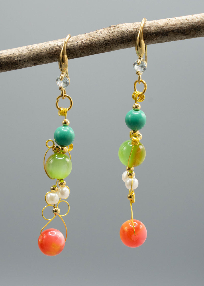Original Design Fine Crystal Style Drop Earrings