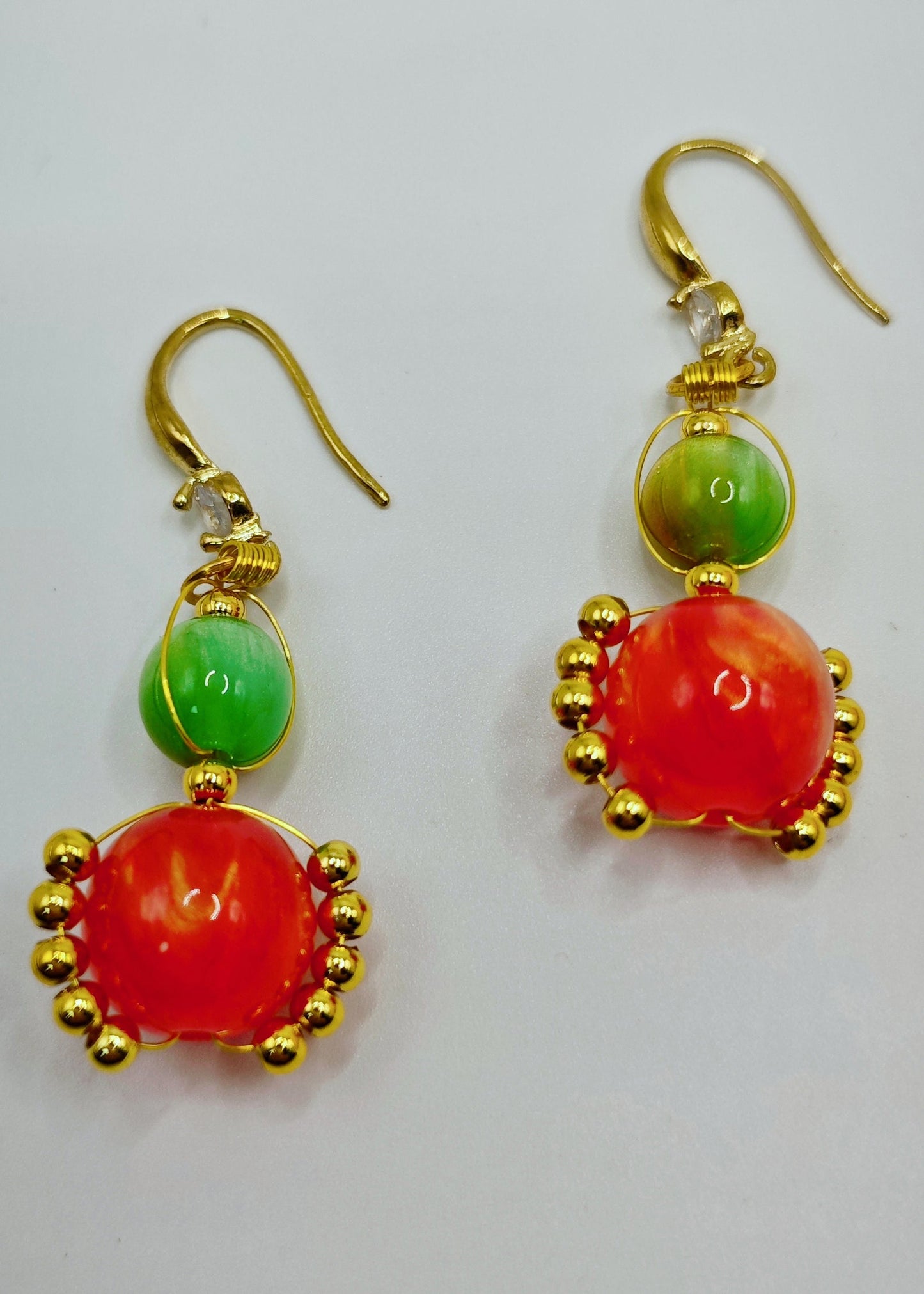 Original Design Gourd Shaped Fine Acrylic Drop Earrings