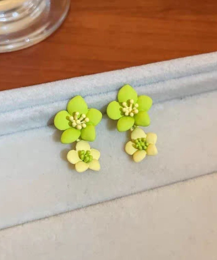 Original Design Green Alloy Drop Earrings