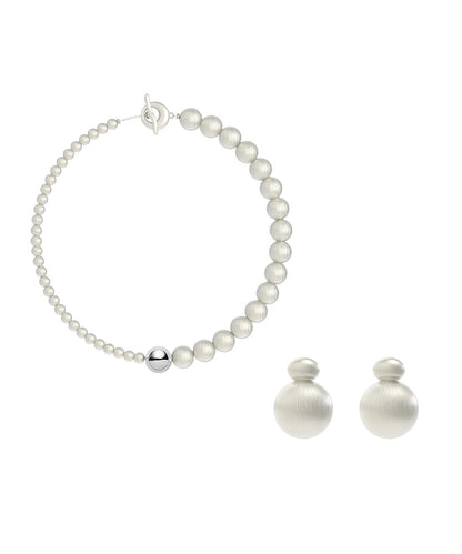 Original Design Alloy Necklace and Stud Earrings Set