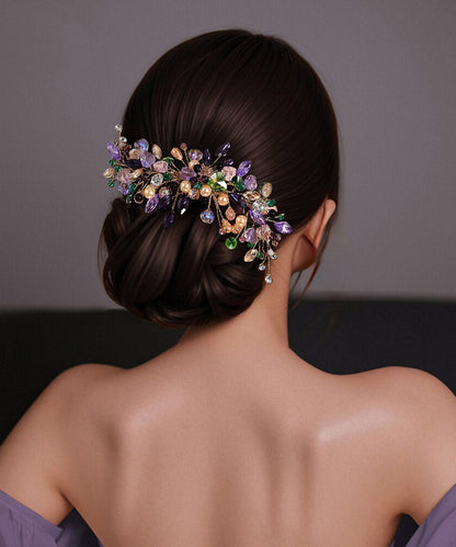 Original Design Rainbow Weave Crystal Hairpin