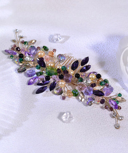 Original Design Rainbow Weave Crystal Hairpin