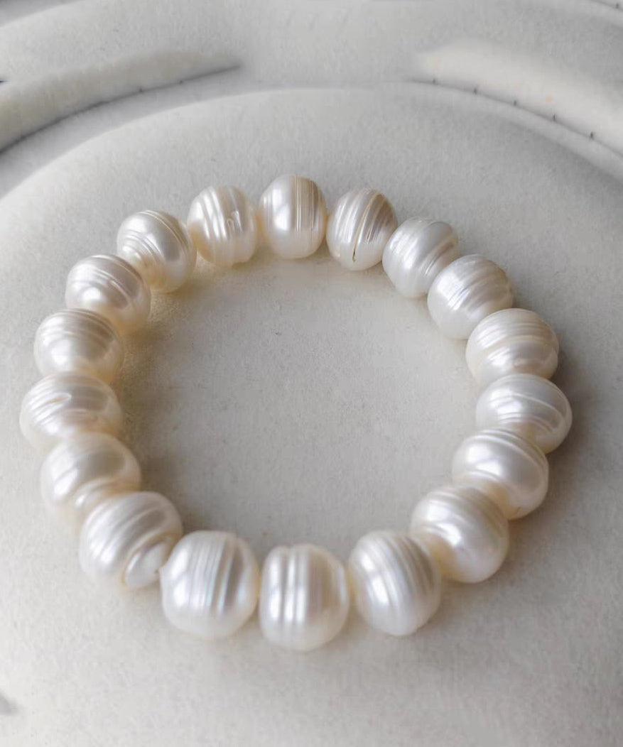 Original Design White Alloy Pearl Bracelet