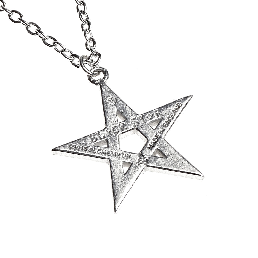Black Star Pendant Pentagram Alchemy Gothic Necklace