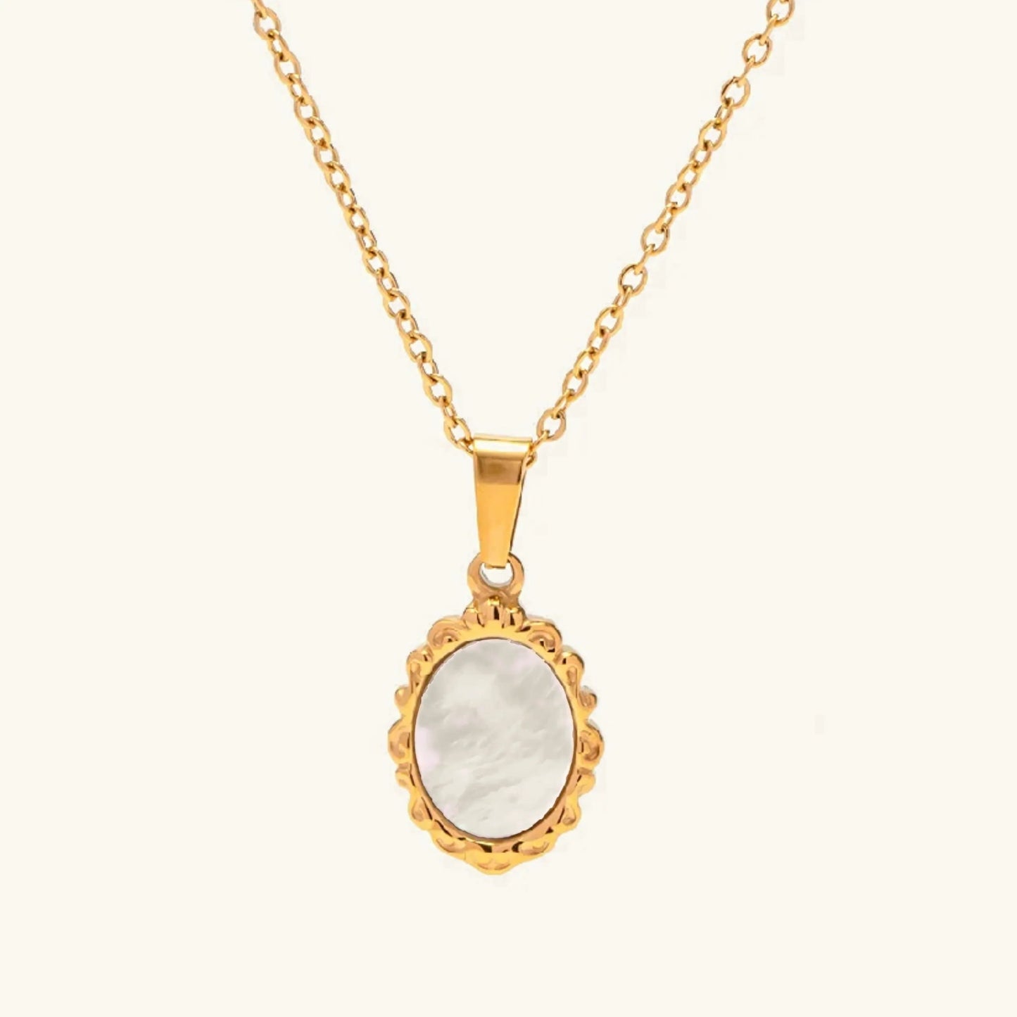 Roselle Mother of Pearl Pendant