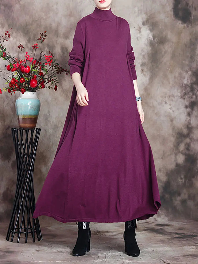 Turtleneck Maxi Dress