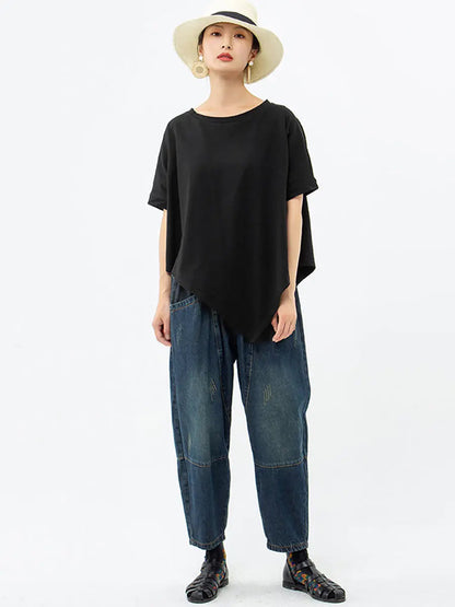 Irregular 100% Cotton T-shirt