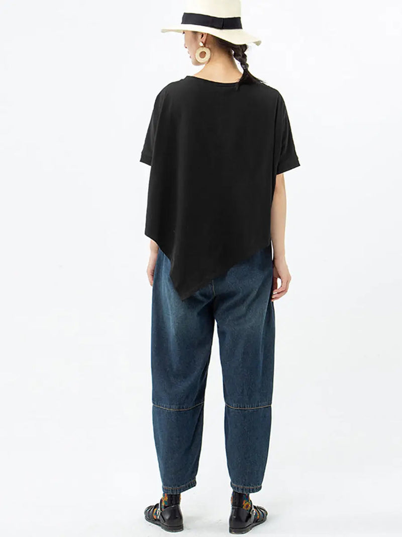 Irregular 100% Cotton T-shirt